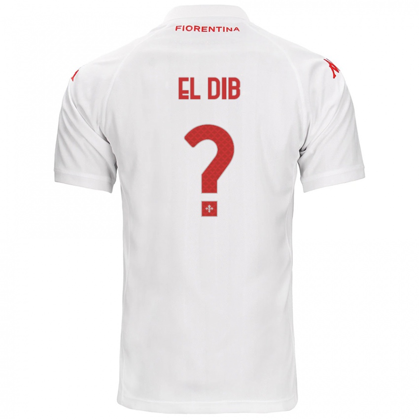 Hombre Camiseta Karim El Dib #0 Blanco 2ª Equipación 2024/25 La Camisa Chile