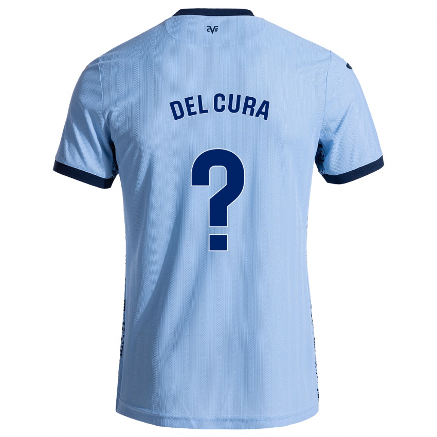 Hombre Camiseta Unax Del Cura #0 Azul Cielo 2ª Equipación 2024/25 La Camisa Chile