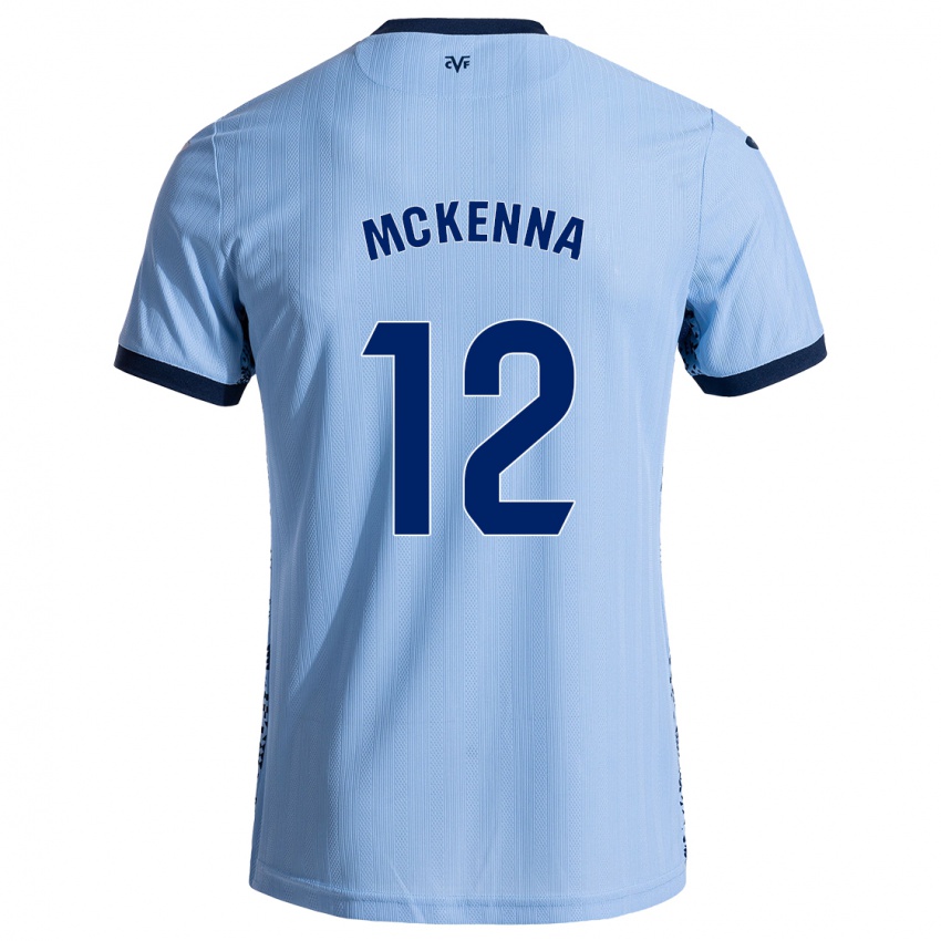 Hombre Camiseta Kayla Mckenna #12 Azul Cielo 2ª Equipación 2024/25 La Camisa Chile