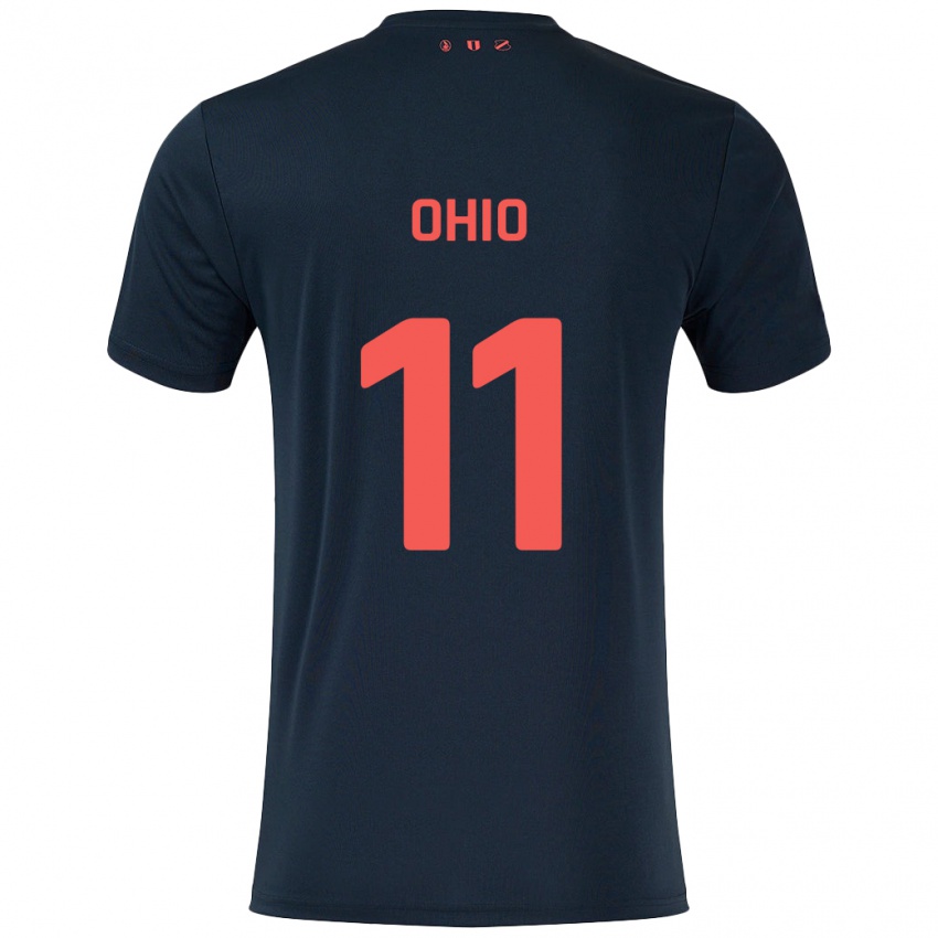 Hombre Camiseta Noah Ohio #11 Negro Rojo 2ª Equipación 2024/25 La Camisa Chile