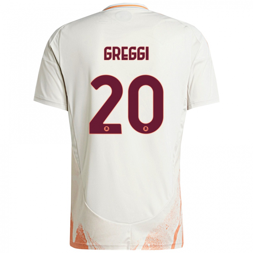 Hombre Camiseta Giada Greggi #20 Crema Blanco Naranja 2ª Equipación 2024/25 La Camisa Chile