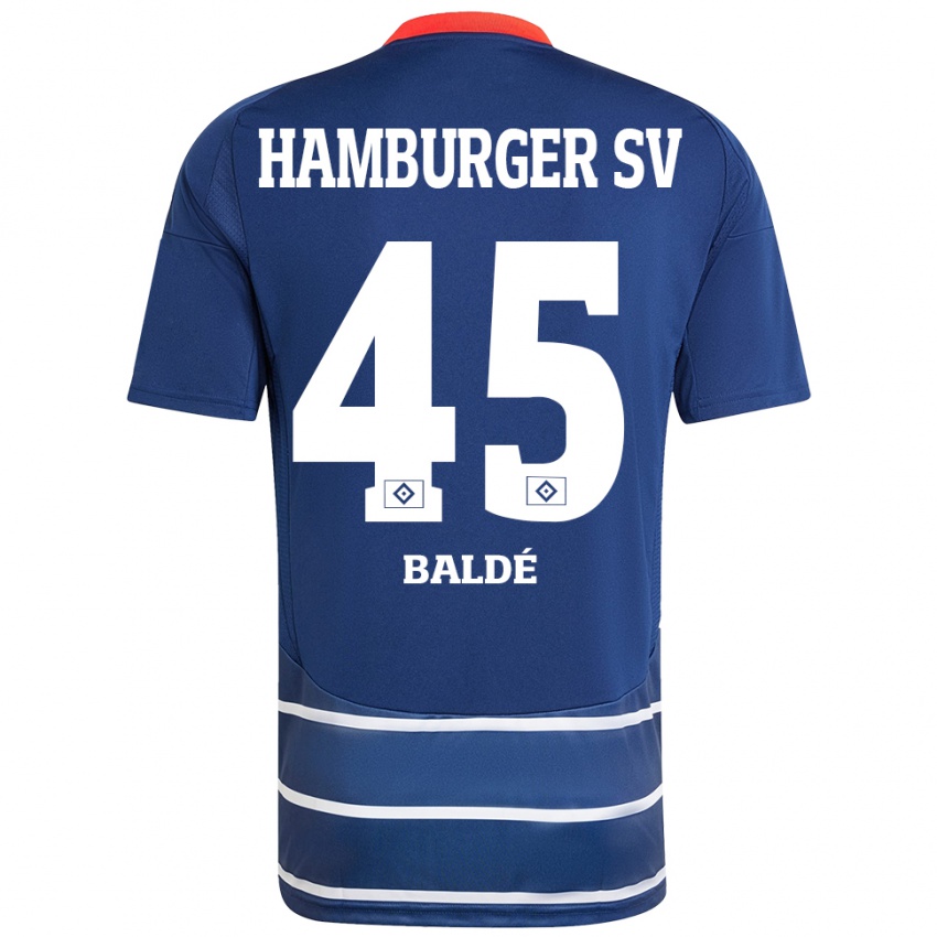 Hombre Camiseta Fabio Baldé #45 Azul Oscuro 2ª Equipación 2024/25 La Camisa Chile