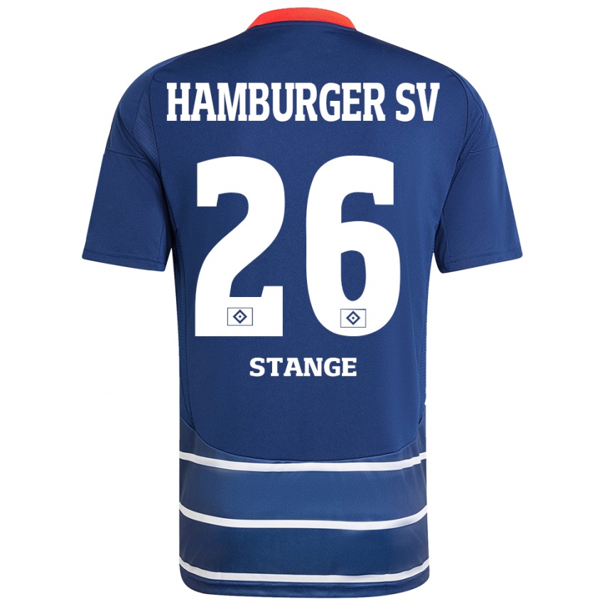 Hombre Camiseta Otto Stange #26 Azul Oscuro 2ª Equipación 2024/25 La Camisa Chile