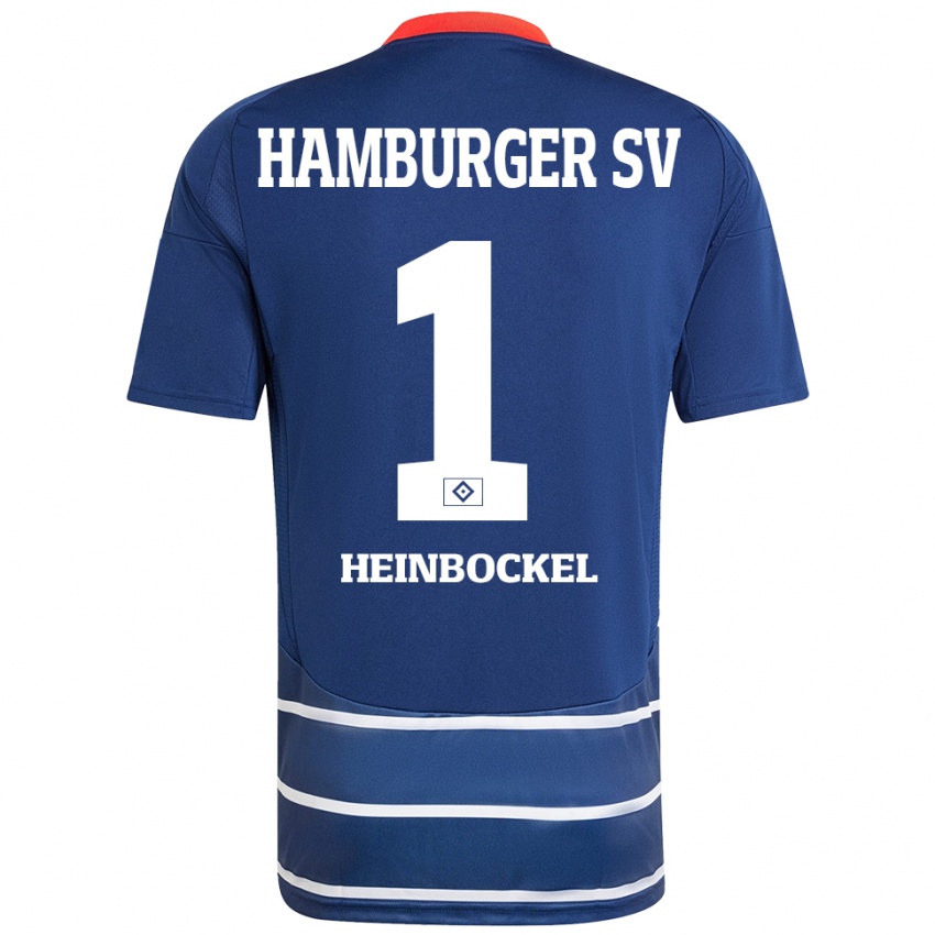 Hombre Camiseta Simon Heinbockel #1 Azul Oscuro 2ª Equipación 2024/25 La Camisa Chile