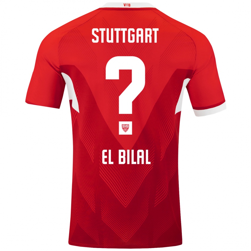 Hombre Camiseta El Bilal Touré #0 Rojo Blanco 2ª Equipación 2024/25 La Camisa Chile