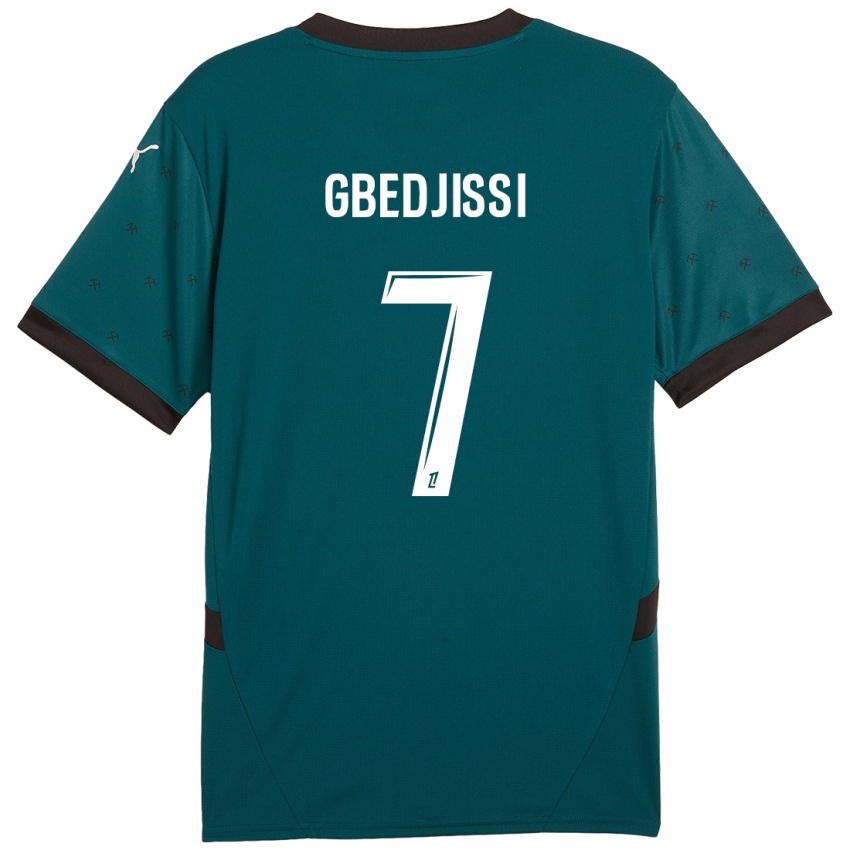 Hombre Camiseta Aude Gbedjissi #7 Verde Oscuro 2ª Equipación 2024/25 La Camisa Chile