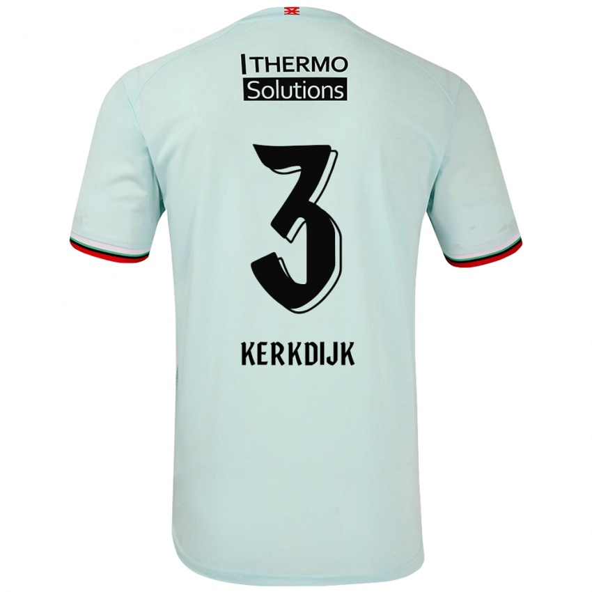 Hombre Camiseta Danique Kerkdijk #3 Verde Claro 2ª Equipación 2024/25 La Camisa Chile