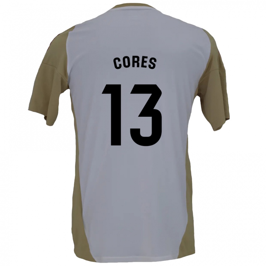 Hombre Camiseta Christian Cores #13 Marrón Blanco 2ª Equipación 2024/25 La Camisa Chile