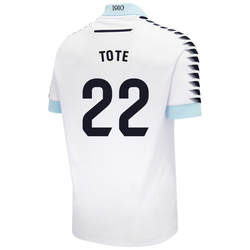 Hombre Camiseta Tote #22 Blanco Azul 2ª Equipación 2024/25 La Camisa Chile