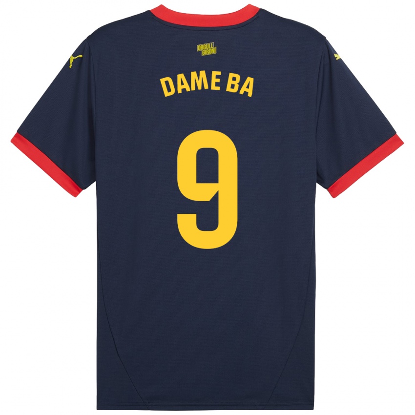 Hombre Camiseta Papa Dame Ba #9 Azul Marino Rojo 2ª Equipación 2024/25 La Camisa Chile