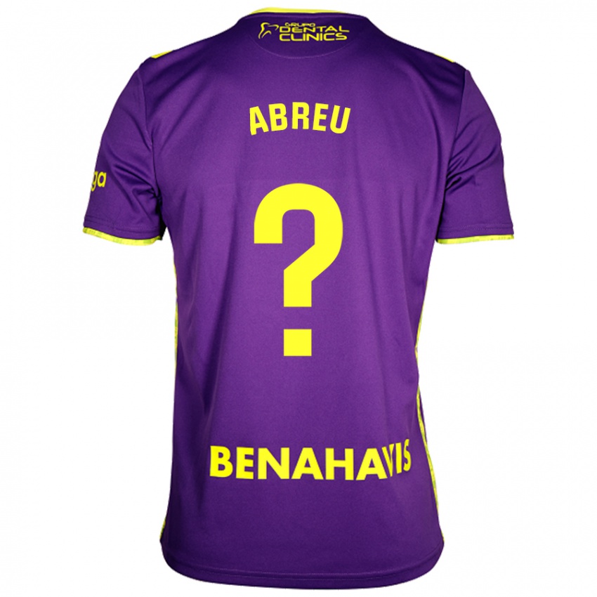 Hombre Camiseta Marco Abreu #0 Púrpura Amarillo 2ª Equipación 2024/25 La Camisa Chile