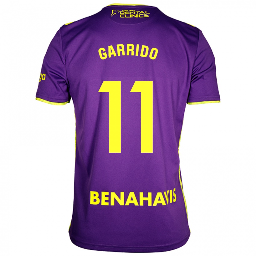 Hombre Camiseta Rafael Garrido #11 Púrpura Amarillo 2ª Equipación 2024/25 La Camisa Chile