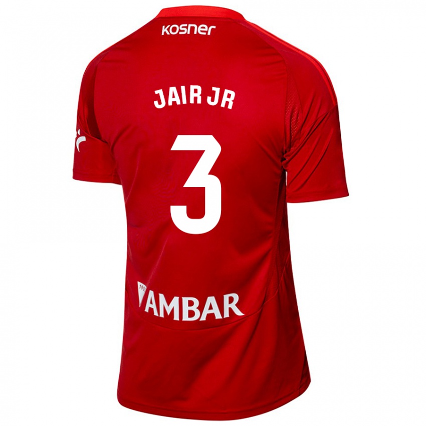 Hombre Camiseta Jair Amador #3 Blanco Azul 2ª Equipación 2024/25 La Camisa Chile