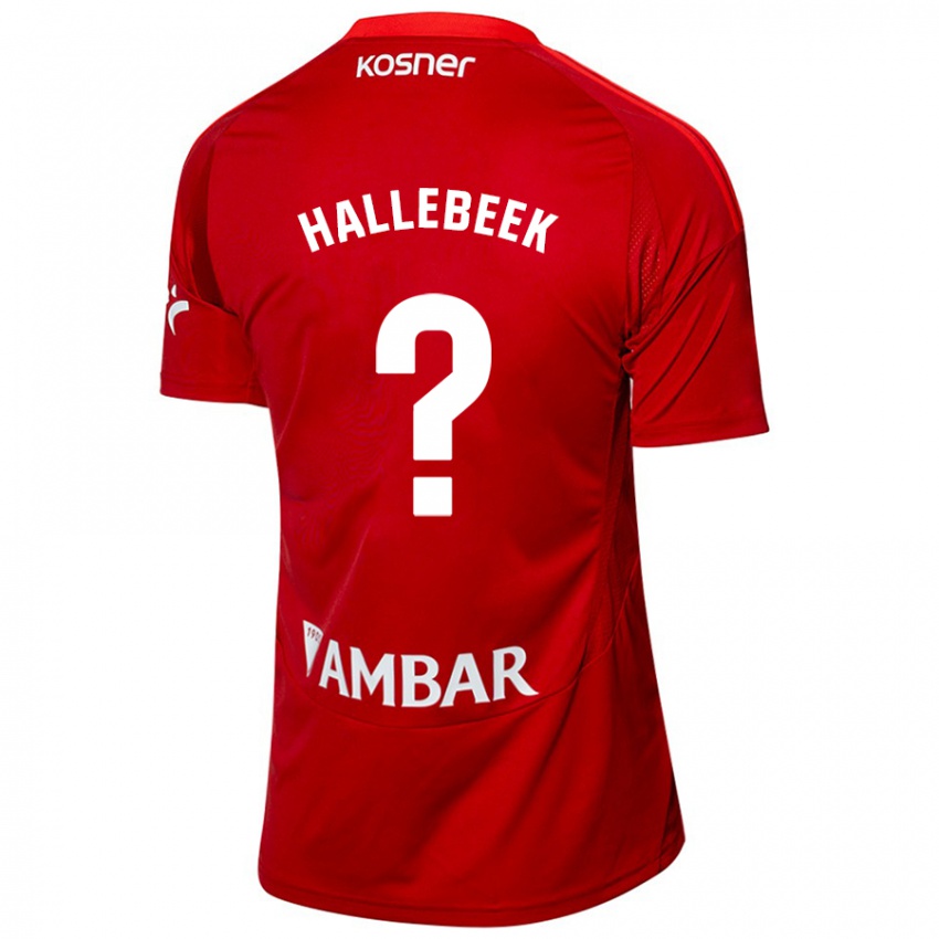 Hombre Camiseta Boaz Hallebeek #0 Blanco Azul 2ª Equipación 2024/25 La Camisa Chile