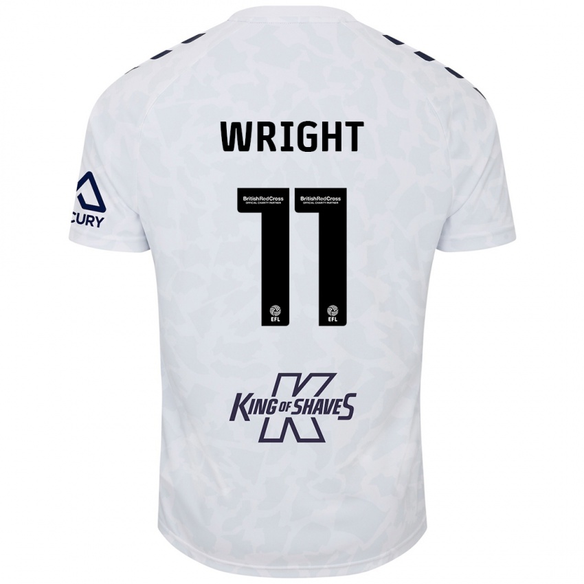 Hombre Camiseta Haji Wright #11 Blanco 2ª Equipación 2024/25 La Camisa Chile