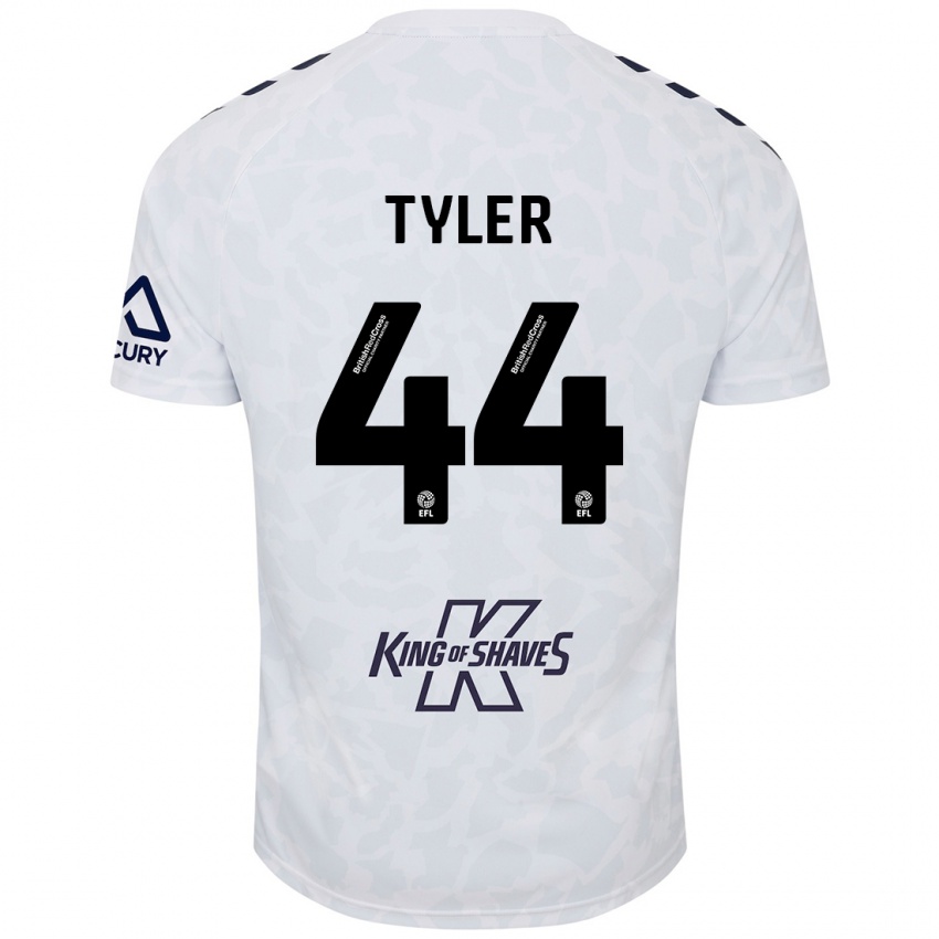 Hombre Camiseta Cian Tyler #44 Blanco 2ª Equipación 2024/25 La Camisa Chile