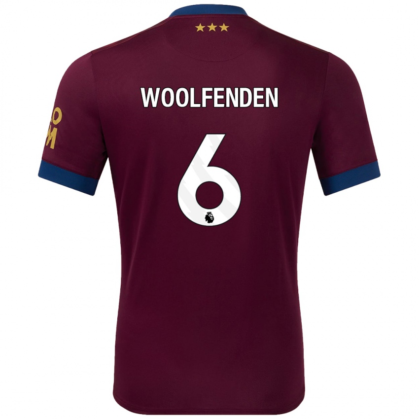 Hombre Camiseta Luke Woolfenden #6 Marrón 2ª Equipación 2024/25 La Camisa Chile