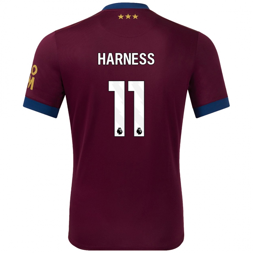 Hombre Camiseta Marcus Harness #11 Marrón 2ª Equipación 2024/25 La Camisa Chile