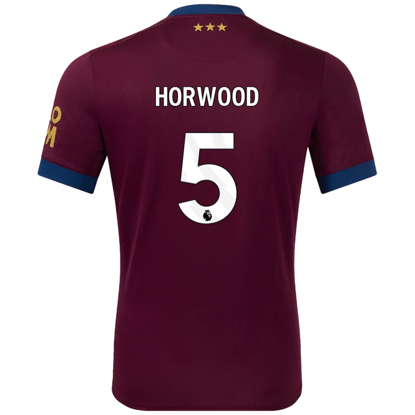 Hombre Camiseta Bonnie Horwood #5 Marrón 2ª Equipación 2024/25 La Camisa Chile