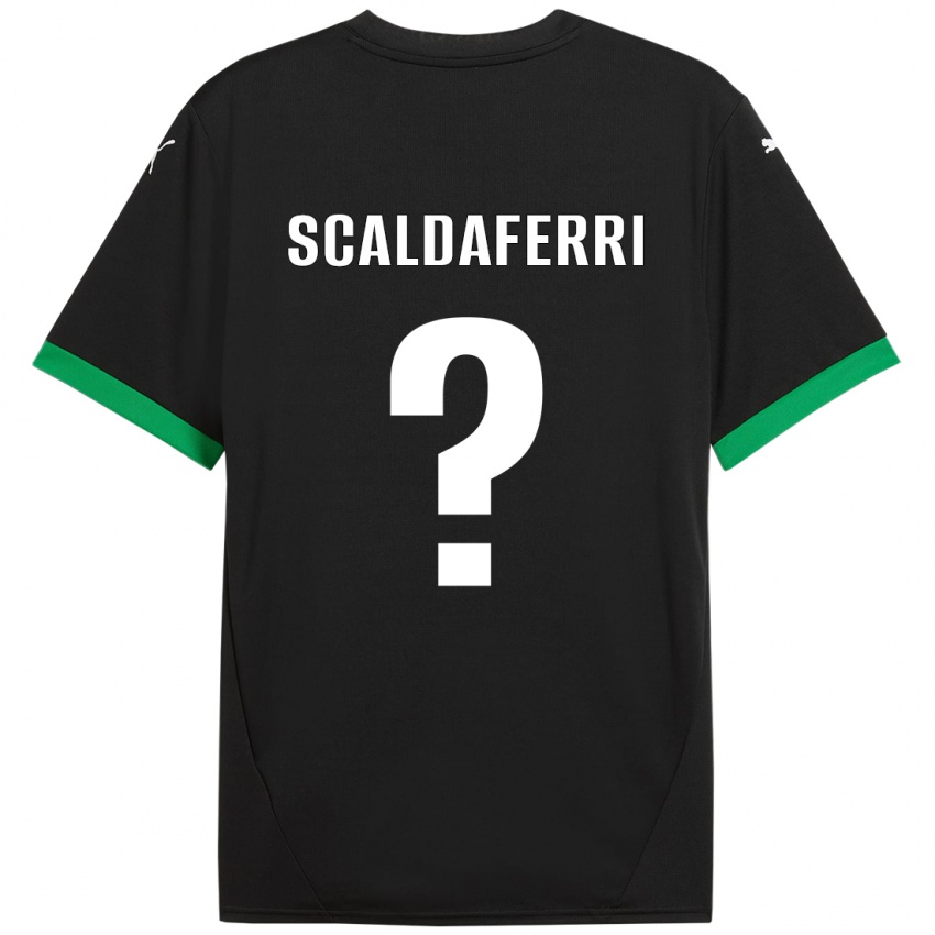 Mujer Camiseta Andrea Scaldaferri #0 Negro Verde Oscuro 1ª Equipación 2024/25 La Camisa Chile