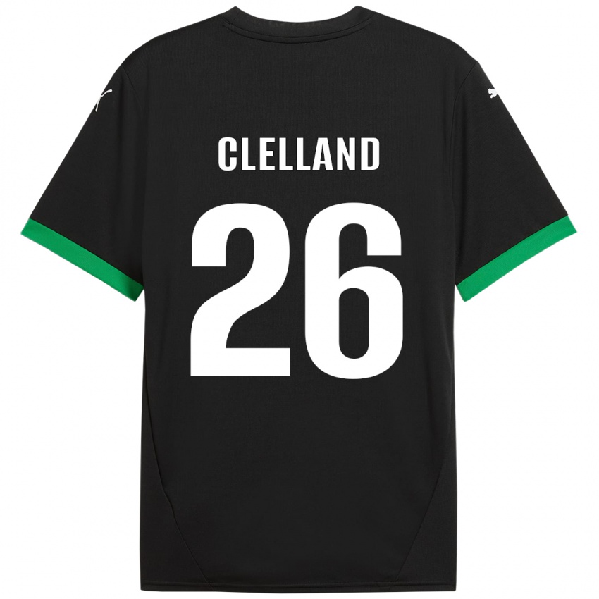 Mujer Camiseta Lana Clelland #26 Negro Verde Oscuro 1ª Equipación 2024/25 La Camisa Chile