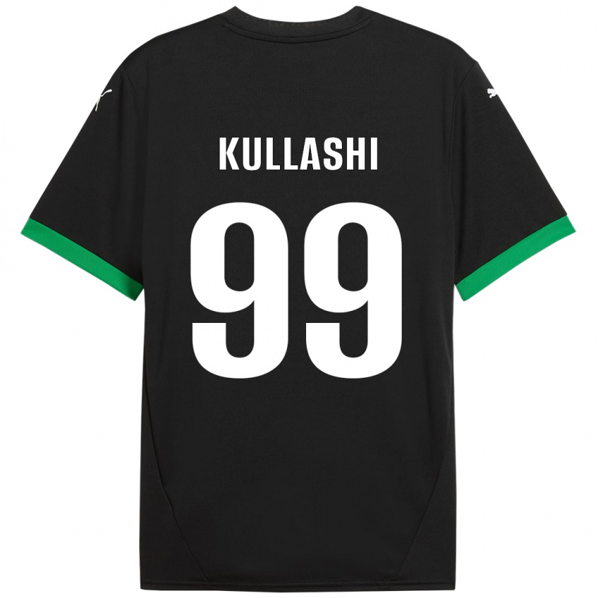 Mujer Camiseta Loreta Kullashi #99 Negro Verde Oscuro 1ª Equipación 2024/25 La Camisa Chile