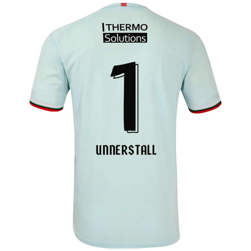 Mujer Camiseta Lars Unnerstall #1 Verde Claro 2ª Equipación 2024/25 La Camisa Chile