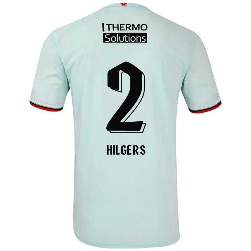 Mujer Camiseta Mees Hilgers #2 Verde Claro 2ª Equipación 2024/25 La Camisa Chile