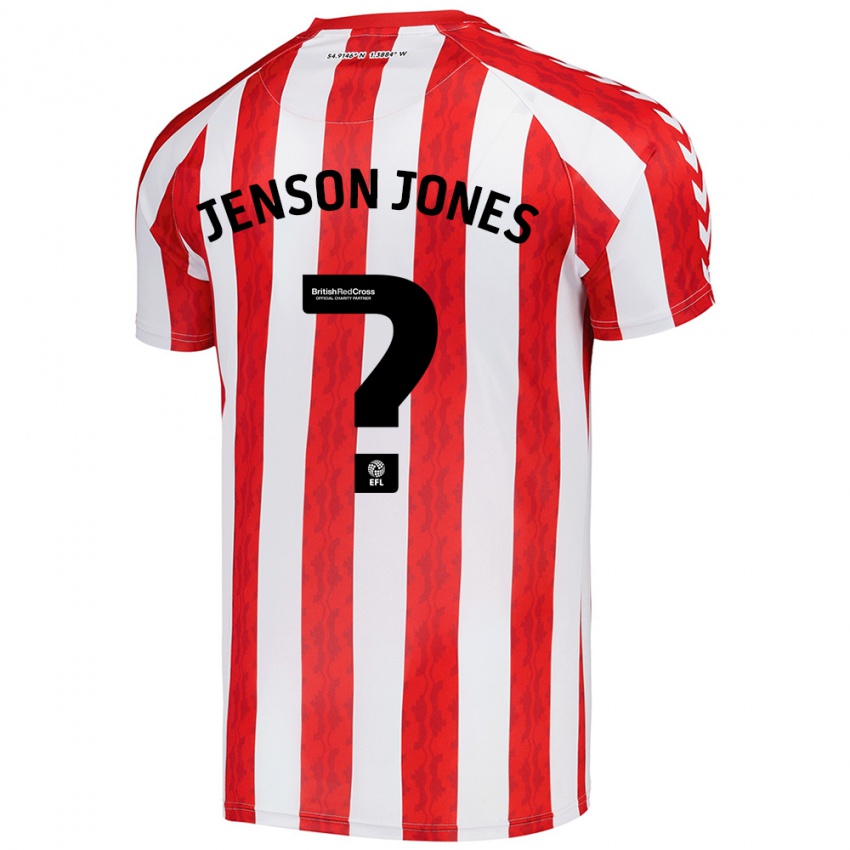 Niño Camiseta Jenson Jones #0 Rojo Blanco 1ª Equipación 2024/25 La Camisa Chile