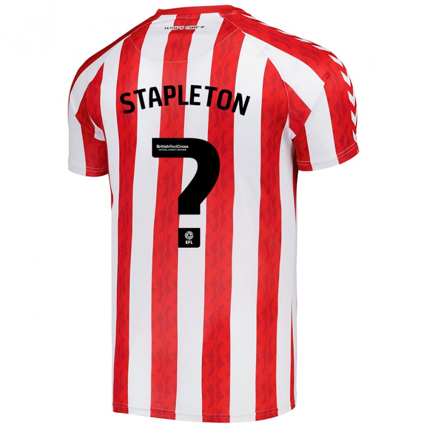 Niño Camiseta Jessie Stapleton #0 Rojo Blanco 1ª Equipación 2024/25 La Camisa Chile