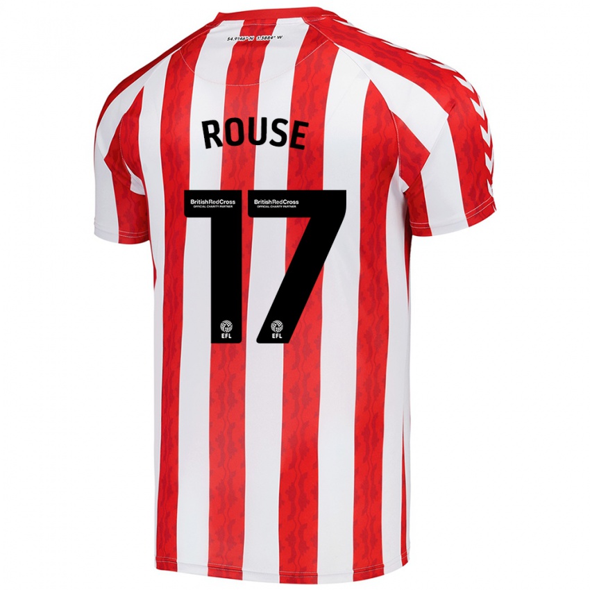 Niño Camiseta Mollie Rouse #17 Rojo Blanco 1ª Equipación 2024/25 La Camisa Chile