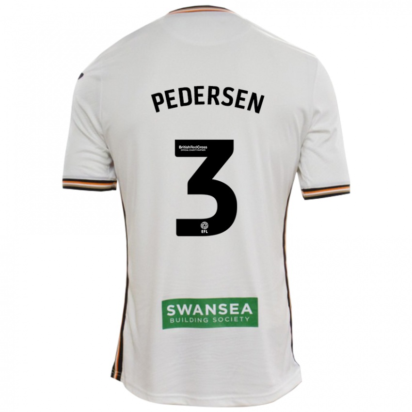 Niño Camiseta Kristian Pedersen #3 Blanco 1ª Equipación 2024/25 La Camisa Chile