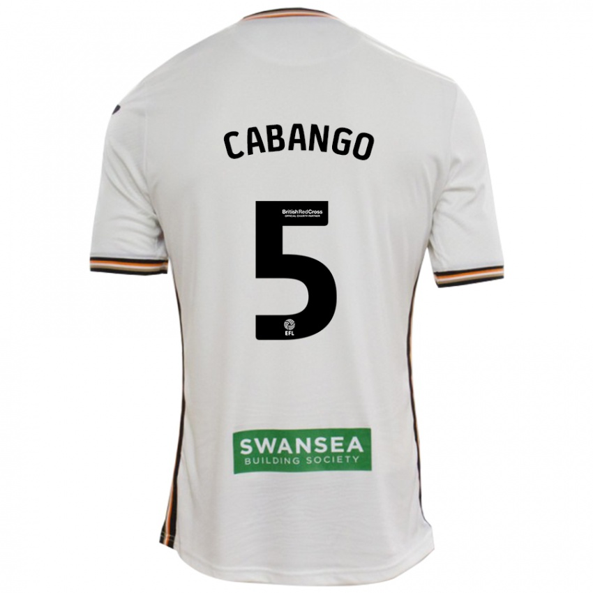 Niño Camiseta Ben Cabango #5 Blanco 1ª Equipación 2024/25 La Camisa Chile