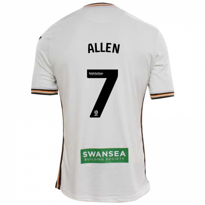 Niño Camiseta Joe Allen #7 Blanco 1ª Equipación 2024/25 La Camisa Chile