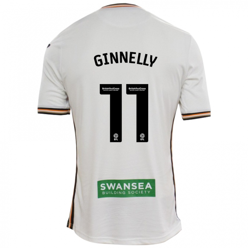 Niño Camiseta Josh Ginnelly #11 Blanco 1ª Equipación 2024/25 La Camisa Chile