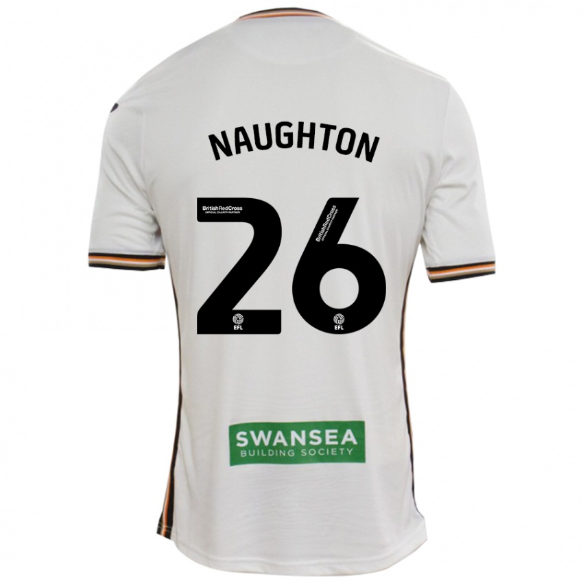 Niño Camiseta Kyle Naughton #26 Blanco 1ª Equipación 2024/25 La Camisa Chile