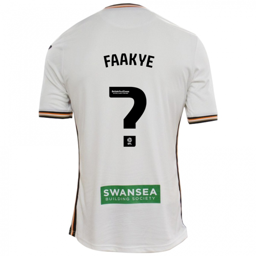 Niño Camiseta Richard Faakye #0 Blanco 1ª Equipación 2024/25 La Camisa Chile