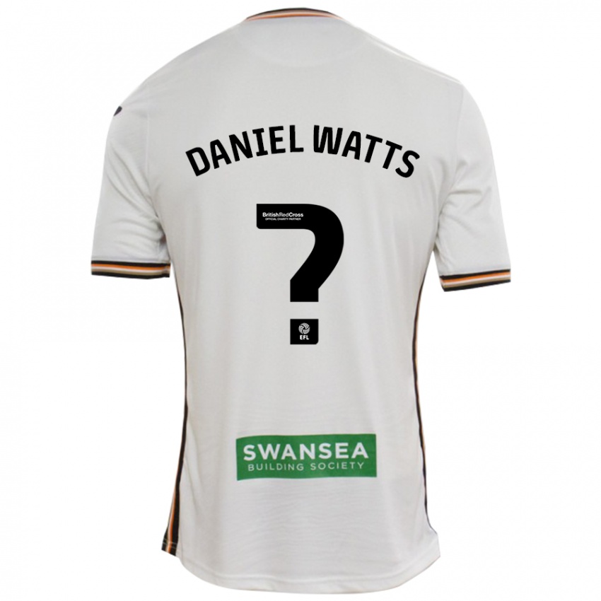 Niño Camiseta Daniel Watts #0 Blanco 1ª Equipación 2024/25 La Camisa Chile