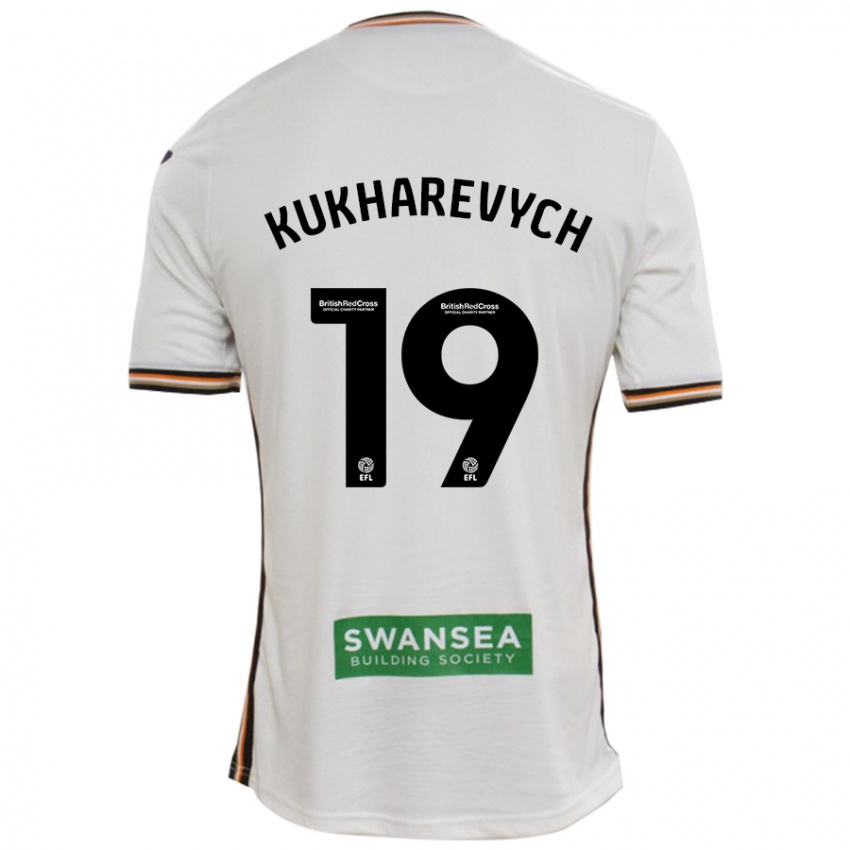 Niño Camiseta Mykola Kukharevych #19 Blanco 1ª Equipación 2024/25 La Camisa Chile