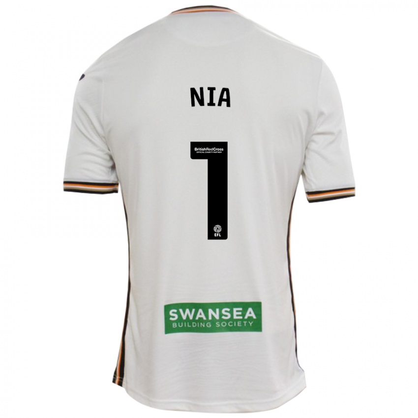 Niño Camiseta Ffion Rees Nia #1 Blanco 1ª Equipación 2024/25 La Camisa Chile