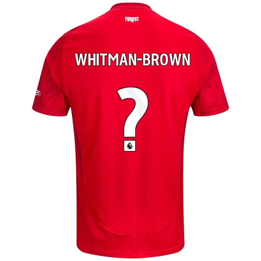 Niño Camiseta Chae Whitman-Brown #0 Rojo Blanco 1ª Equipación 2024/25 La Camisa Chile