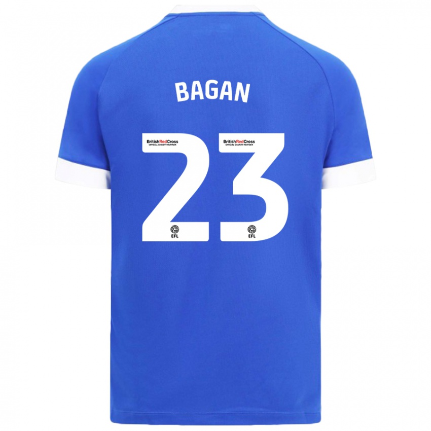 Niño Camiseta Joel Bagan #23 Azul Cielo 1ª Equipación 2024/25 La Camisa Chile