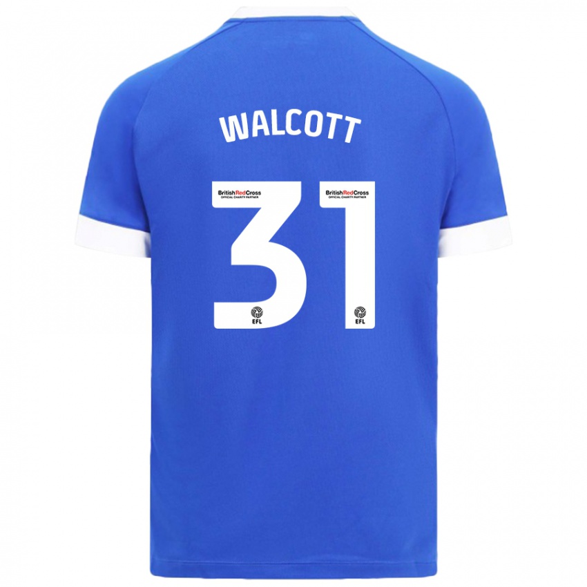 Niño Camiseta Malachi Fagan Walcott #31 Azul Cielo 1ª Equipación 2024/25 La Camisa Chile