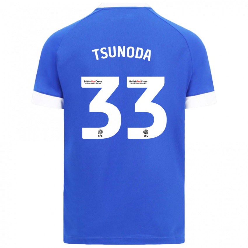 Niño Camiseta Ryotaro Tsunoda #33 Azul Cielo 1ª Equipación 2024/25 La Camisa Chile