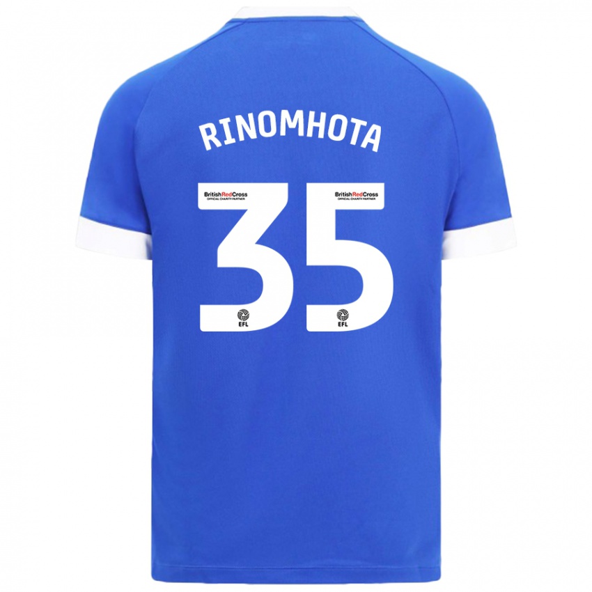 Niño Camiseta Andy Rinomhota #35 Azul Cielo 1ª Equipación 2024/25 La Camisa Chile