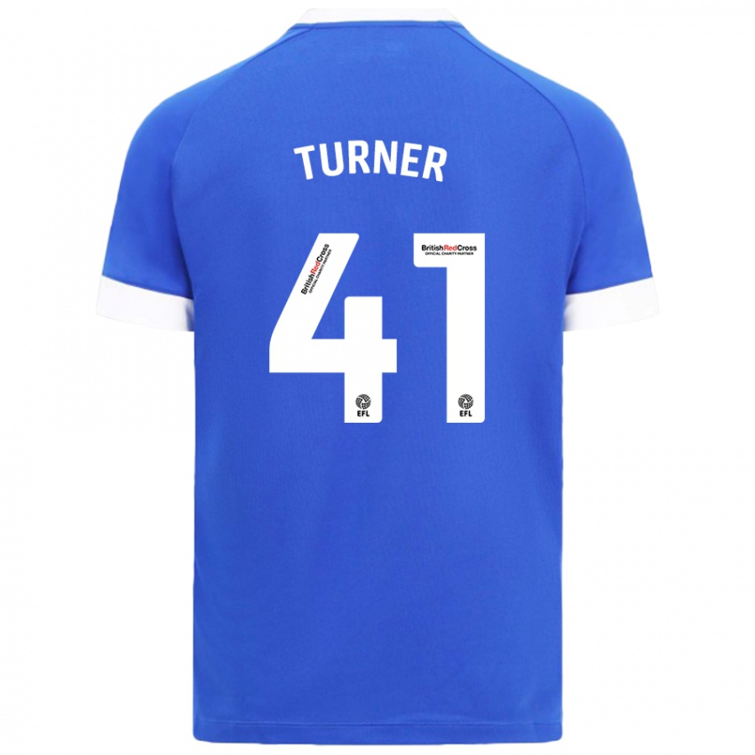 Niño Camiseta Matthew Turner #41 Azul Cielo 1ª Equipación 2024/25 La Camisa Chile