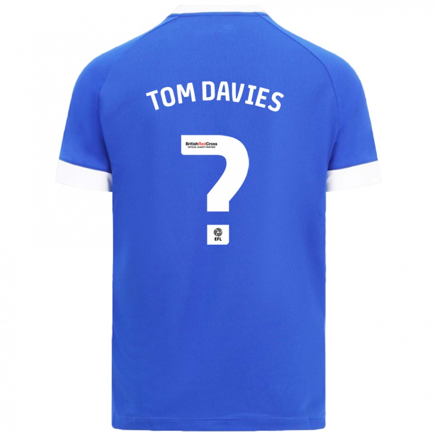 Niño Camiseta Tom Davies #0 Azul Cielo 1ª Equipación 2024/25 La Camisa Chile