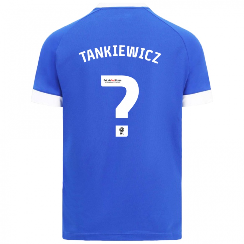 Niño Camiseta Rob Tankiewicz #0 Azul Cielo 1ª Equipación 2024/25 La Camisa Chile