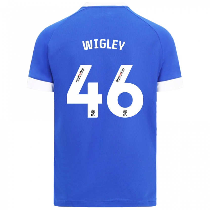 Niño Camiseta Morgan Wigley #46 Azul Cielo 1ª Equipación 2024/25 La Camisa Chile