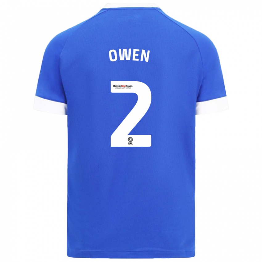 Niño Camiseta Lisa Owen #2 Azul Cielo 1ª Equipación 2024/25 La Camisa Chile